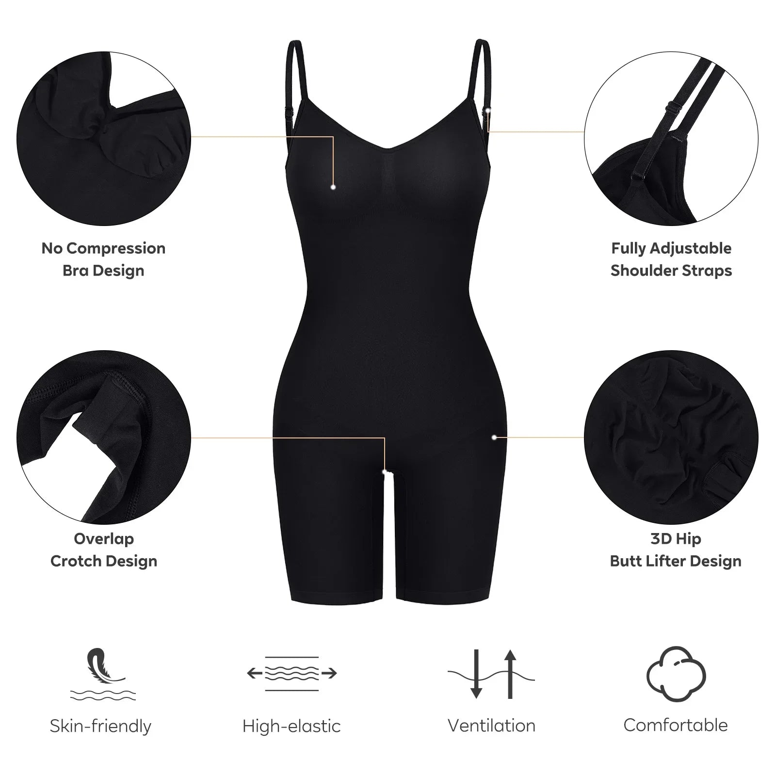 Ultimate Snatch & Sculpt Bodysuit (Mid-Thigh)