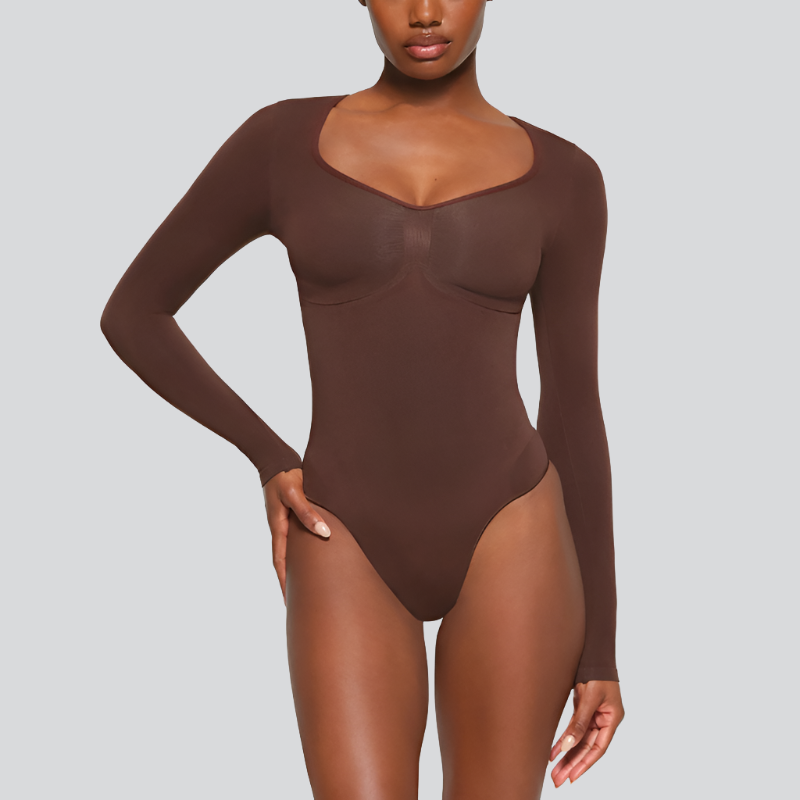 Long Sleeve Thong Bodysuit